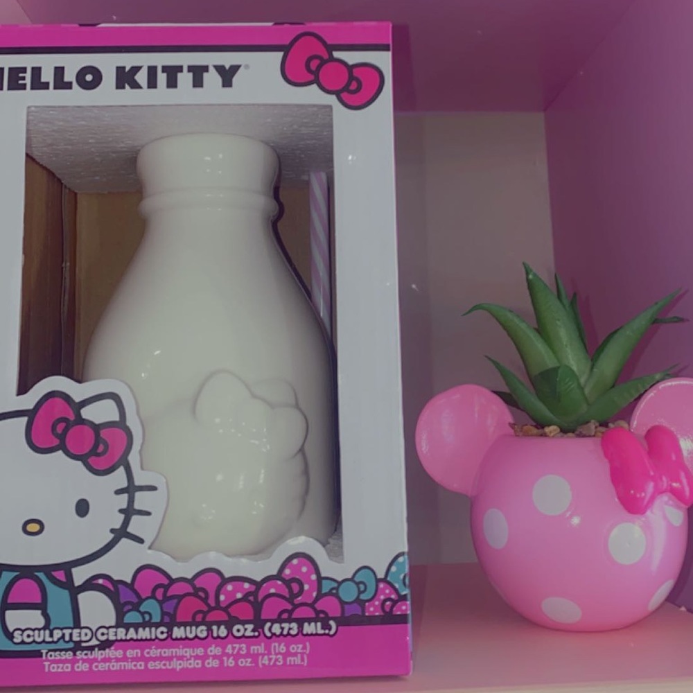 Hello kitty ceramic mug jar